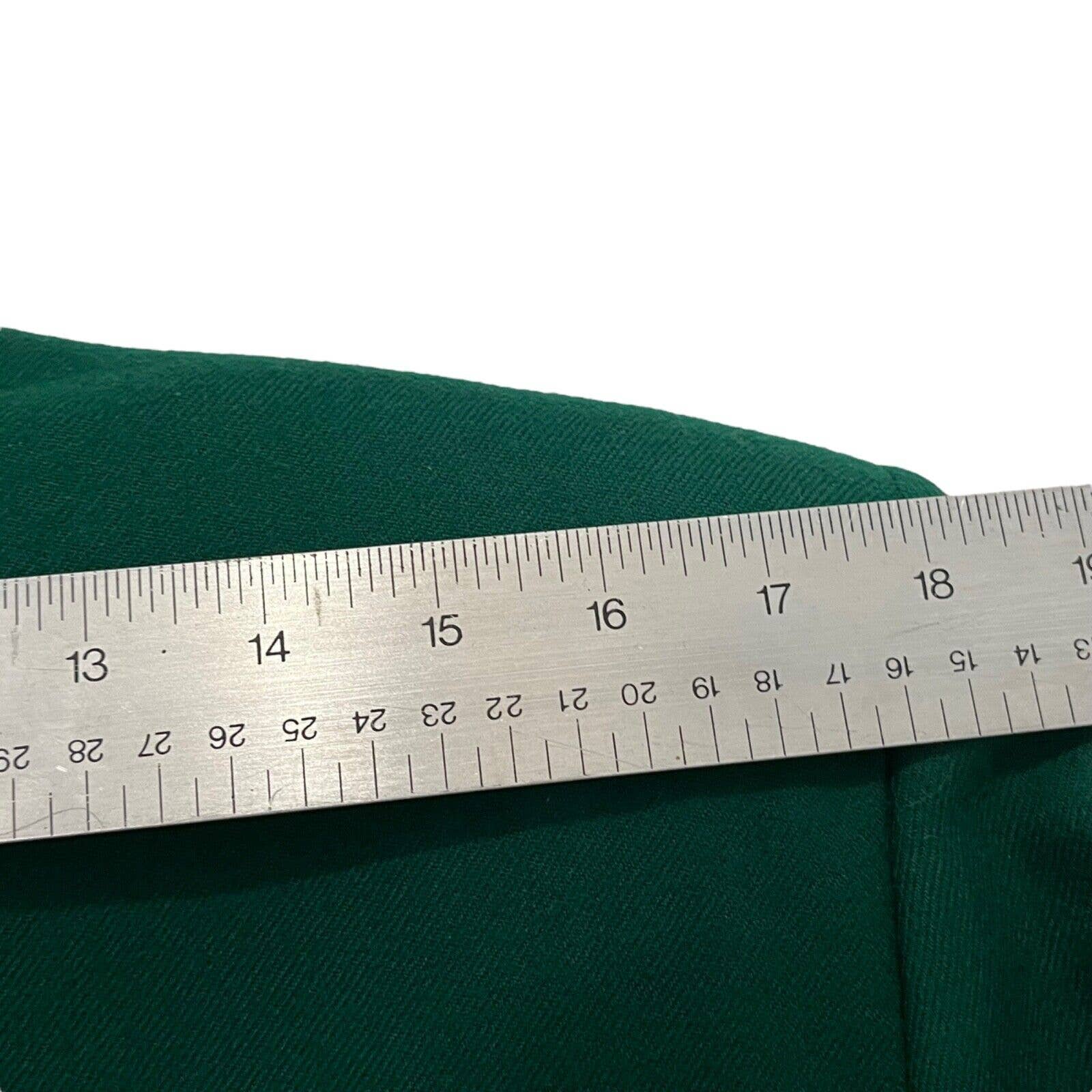 Wool Blazer Jacket Women Size 10 Green Preppy Librarian Secretary Chic by Talbots - Image 8