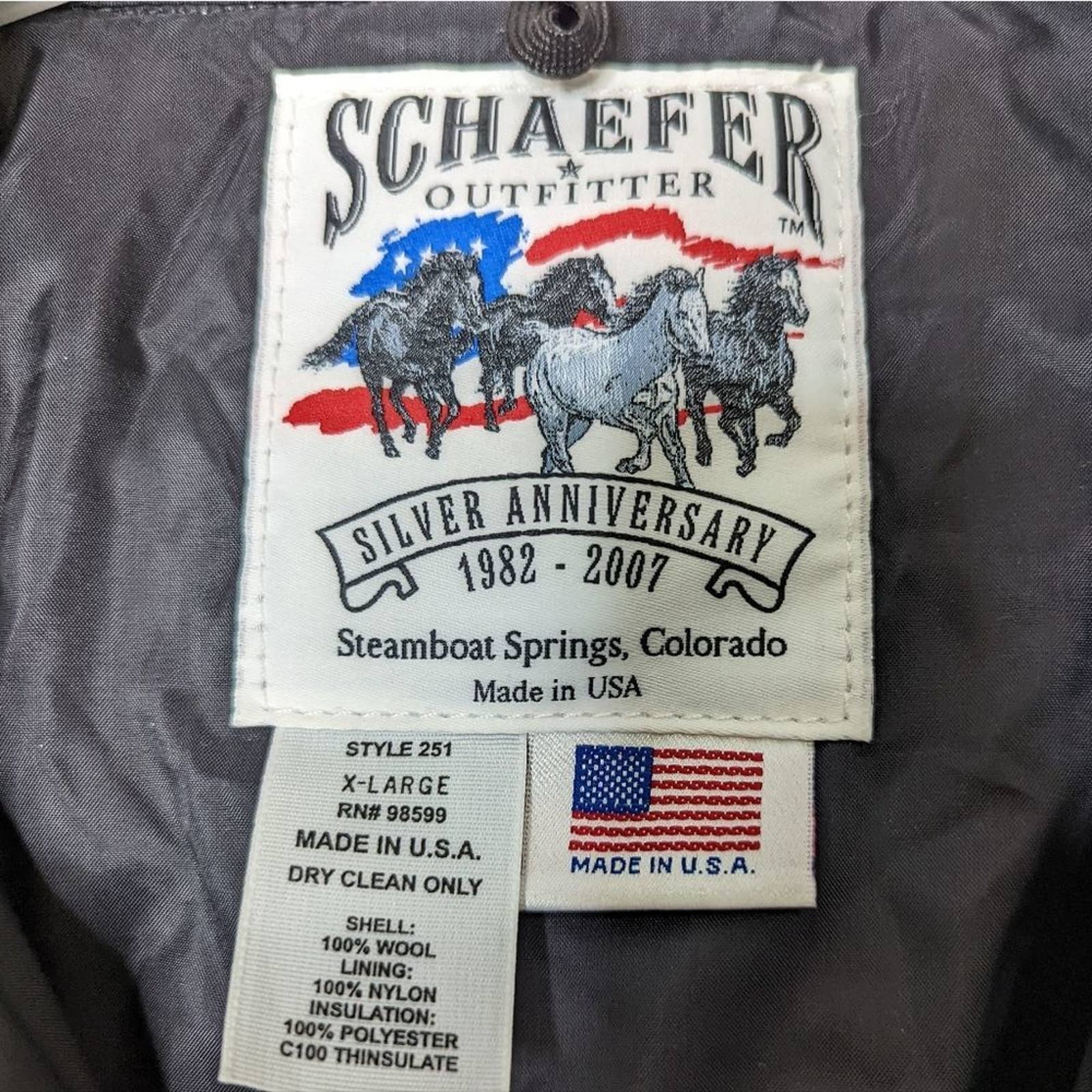 Wool Leather Cattle Baron Drifter Coat Xl by Schaefer Outfitter - Image 2