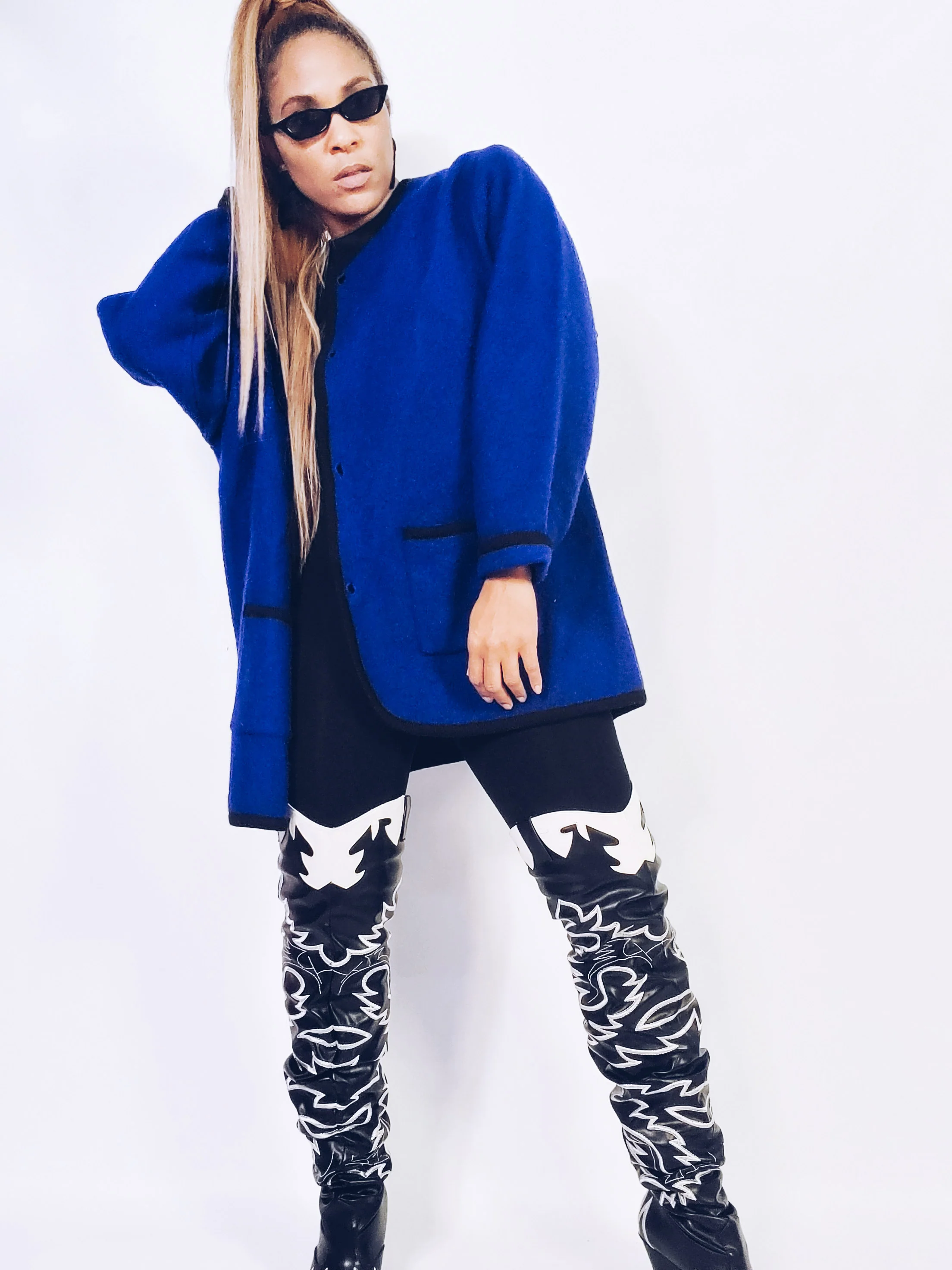 Wool Trimmed Cardigan By Jessica Holbrook - Image 4
