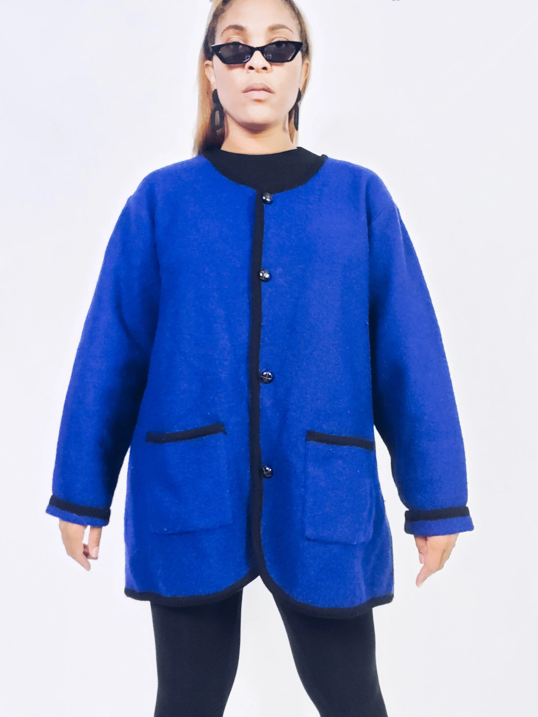 Wool Trimmed Cardigan By Jessica Holbrook - Image 5