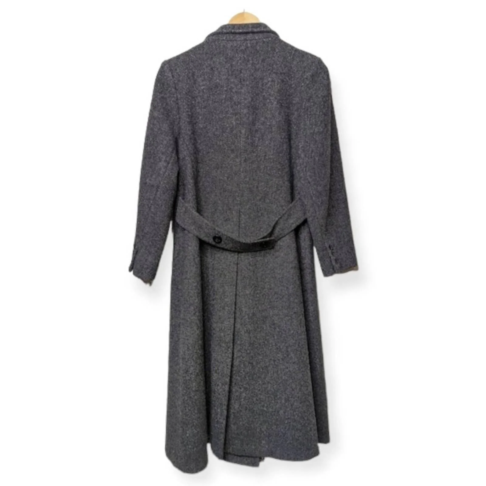 Wool Tweed Double Breasted Long Swing Coat Petites by Orvis - Image 11