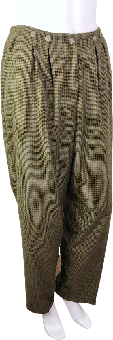Xs To Small Vintage 90s Houndstooth Pants Sz 5 by Contempt Casuals