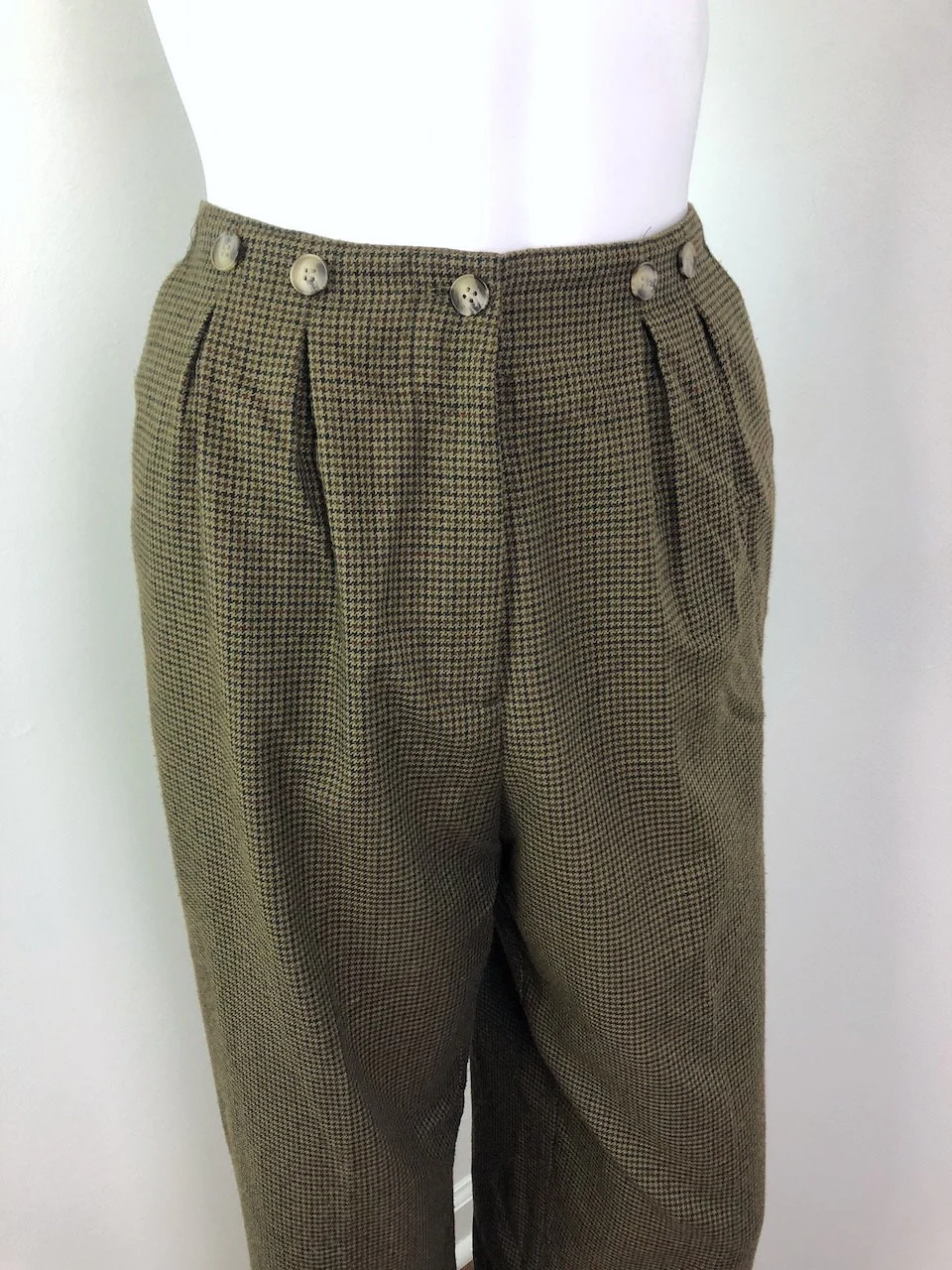 Xs To Small Vintage 90s Houndstooth Pants Sz 5 by Contempt Casuals - Image 4