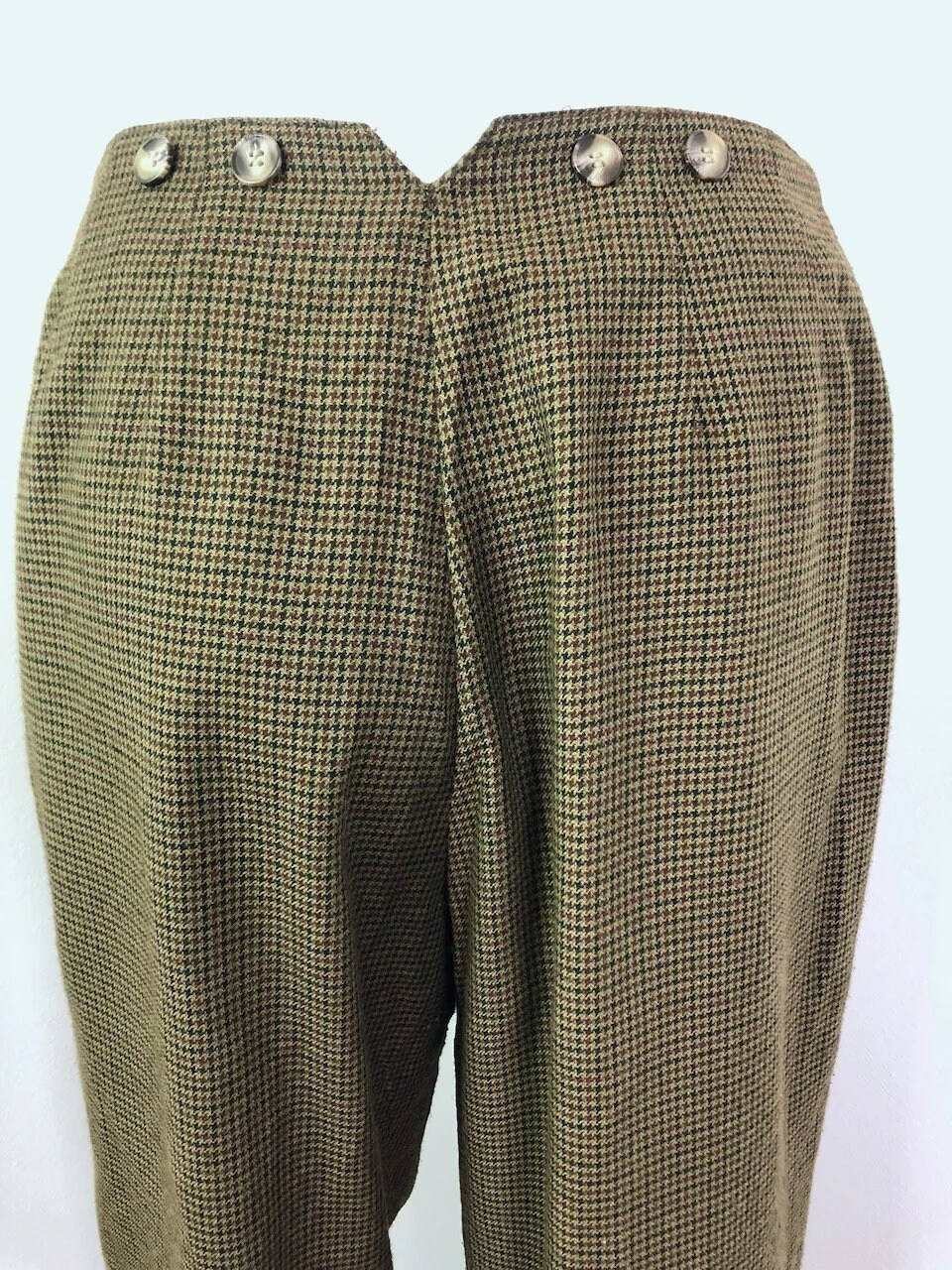 Xs To Small Vintage 90s Houndstooth Pants Sz 5 by Contempt Casuals - Image 6