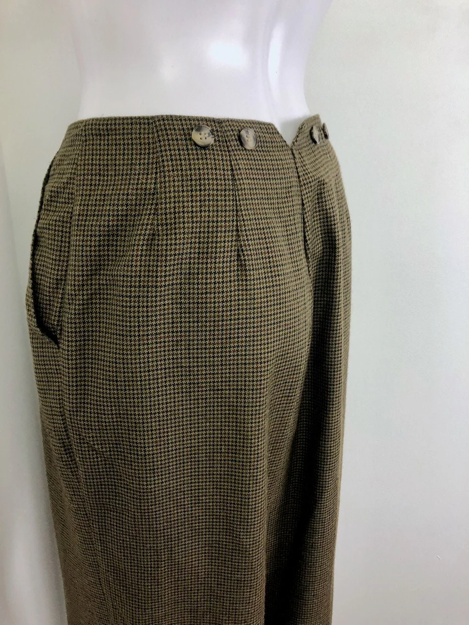 Xs To Small Vintage 90s Houndstooth Pants Sz 5 by Contempt Casuals - Image 7